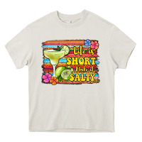 Cream life is short make it salty 1 Heavy Core Tee - Jasminsmagicworld
