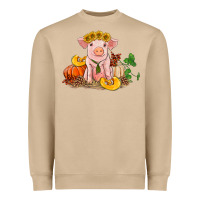 Mushroom fall pig Heavyweight Sweatshirt - RanaPortraitStore