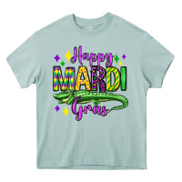 Arona happy mardi gras alligator olivia Heavy Core Tee - OliviaCreatesArt