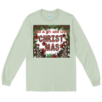Matcha just a girl who loves christmas Long Sleeve Tee - CowhideDigitalArt