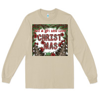 Mushroom just a girl who loves christmas Long Sleeve Tee - CowhideDigitalArt