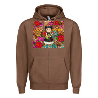 Chestnut Mexican girl Zipper Hoodie - RanaPortraitStore