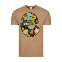 Vintage Coffee farm life alphabet lowercase letters e Vintage Tee - BundleAndBundleShop
