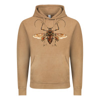 Vintage Camel acrocinus beetle with wings Vintage Hoodie - LillyAllenDesigns