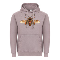 Vintage Zinc acrocinus beetle with wings Vintage Hoodie - LillyAllenDesigns