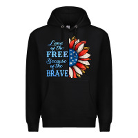 Black Patriotic Sunflower Premium Hoodie - Jasminsmagicworld
