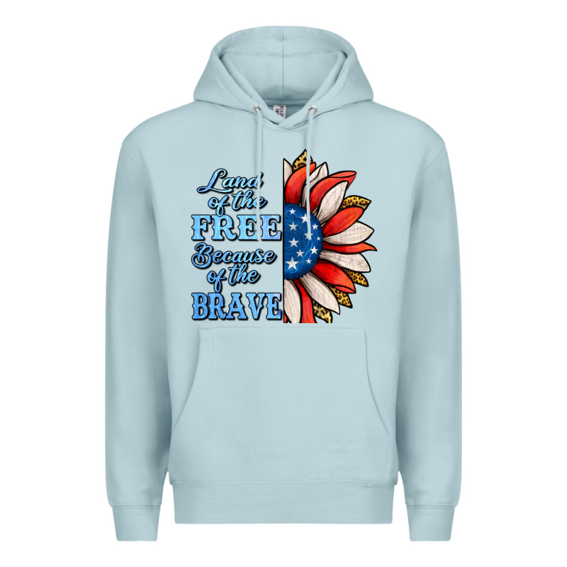 Patriotic Sunflower Premium Hoodie by Jasminsmagicworld | Teevron