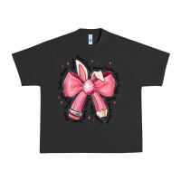 Pigment Black easter bunny pencil bow Urban Heavy Tee - CowhideDigitalArt