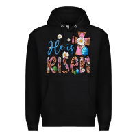 Black he is risen cross Premium Hoodie - Artiststas