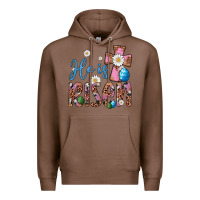Chestnut he is risen cross Premium Hoodie - Artiststas