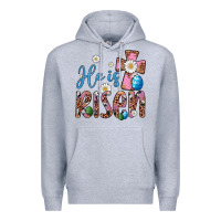 Heather Grey he is risen cross Premium Hoodie - Artiststas