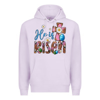 Lilac he is risen cross Premium Hoodie - Artiststas