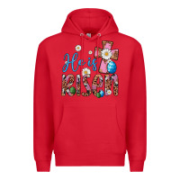 Red he is risen cross Premium Hoodie - Artiststas