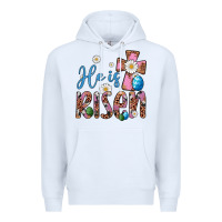 White he is risen cross Premium Hoodie - Artiststas