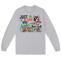 Moon Dust just a girl who loves christmas Long Sleeve Tee - CowhideDigitalArt