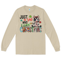 Mushroom just a girl who loves christmas Long Sleeve Tee - CowhideDigitalArt