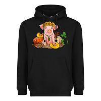 Black fall pig Heavyweight Hoodie - RanaPortraitStore