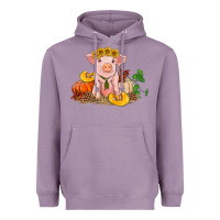 Lavender fall pig Heavyweight Hoodie - RanaPortraitStore