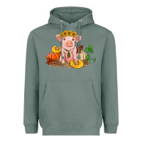 Sage fall pig Heavyweight Hoodie - RanaPortraitStore