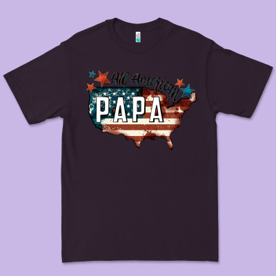 All American Papa Premium Tee Designed By Fadigitalartstudio