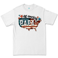 White all american papa Premium Tee - FaDigitalArtStudio