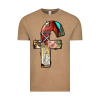 Vintage Coffee farm life alphabet lowercase letters f Vintage Tee - BundleAndBundleShop