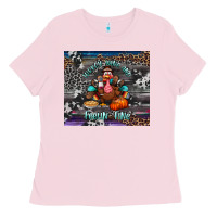 Turkey Wine And Feelin Fine Tumbler Ladies Tee | Teevron