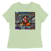 Matcha turkey wine and feelin fine tumbler Ladies Tee - BundleAndBundleShop