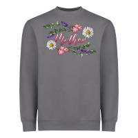 Storm Floral Daisy Mother Heavyweight Sweatshirt - RanaPortraitStore