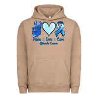 Pigment Burro Peace Love Cure Stomach Cancer Urban Hoodie - Jasminsmagicworld