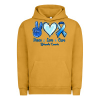 Pigment Peanut Butter Peace Love Cure Stomach Cancer Urban Hoodie - Jasminsmagicworld