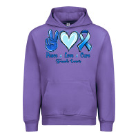 Tulip Peace Love Cure Stomach Cancer Urban Hoodie - Jasminsmagicworld