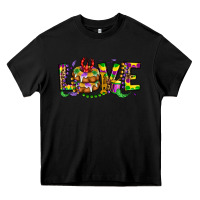 Black mardi gras love Heavy Core Tee - OliviaCreatesArt