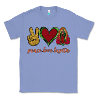 Colony Blue Peace Love Lupita Classic Tee - Jasminsmagicworld