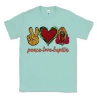 Seafoam Peace Love Lupita Classic Tee - Jasminsmagicworld