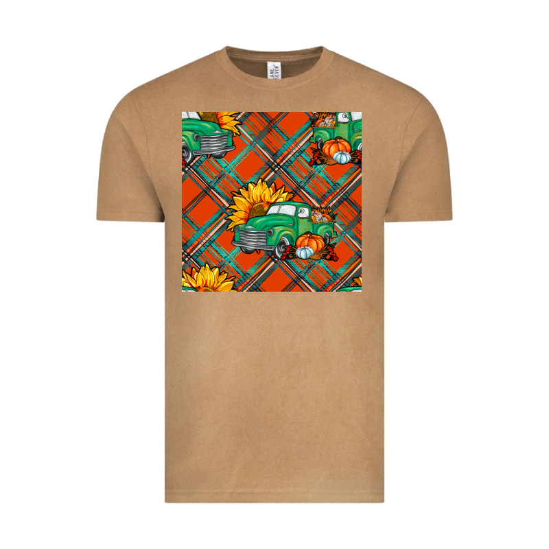 Fall Truck Seamless Pattern Vintage Tee by BundleAndBundleShop | Teevron