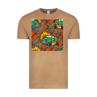 Vintage Camel fall truck seamless pattern Vintage Tee - BundleAndBundleShop