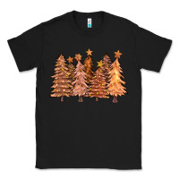 Black melanin christmas trees with lights Classic Tee - FaDigitalArtStudio