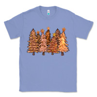Colony Blue melanin christmas trees with lights Classic Tee - FaDigitalArtStudio