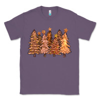 Lavender melanin christmas trees with lights Classic Tee - FaDigitalArtStudio