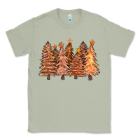 Matcha melanin christmas trees with lights Classic Tee - FaDigitalArtStudio