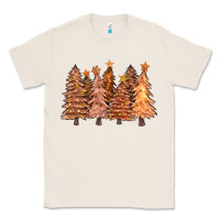Natural melanin christmas trees with lights Classic Tee - FaDigitalArtStudio