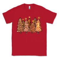 Red melanin christmas trees with lights Classic Tee - FaDigitalArtStudio