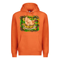Carrot st patricks day farm chicken gold eggs leopard serape glitter Premium Hoodie - Artiststas