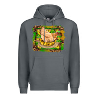 Rock st patricks day farm chicken gold eggs leopard serape glitter Premium Hoodie - Artiststas