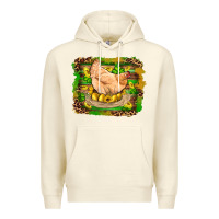 Sandshell st patricks day farm chicken gold eggs leopard serape glitter Premium Hoodie - Artiststas