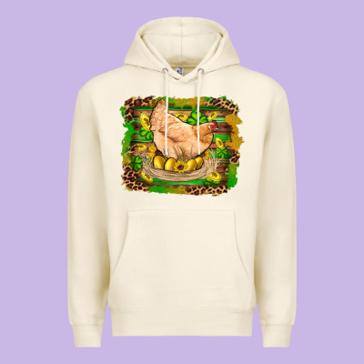 St Patricks Day Farm Chicken Gold Eggs Leopard Serape Glitter Premium Hoodie Designed By Artiststas