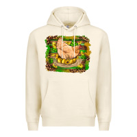 Tofu st patricks day farm chicken gold eggs leopard serape glitter Premium Hoodie - Artiststas