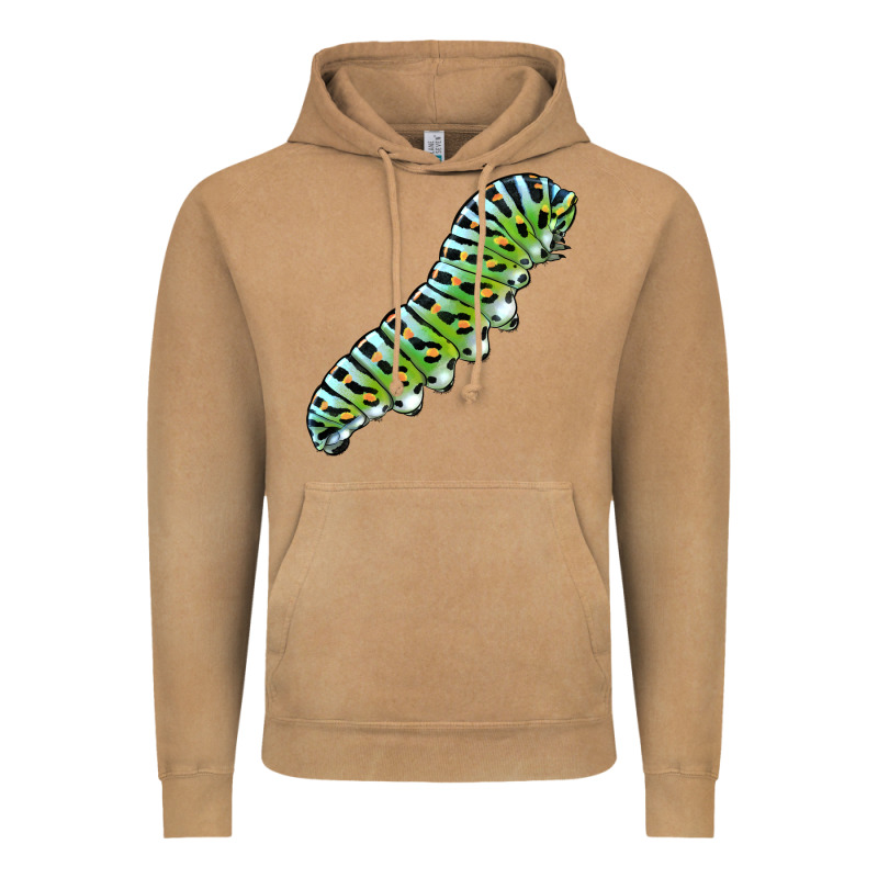 Papilio Machaon Caterpillar Vintage Hoodie by LillyAllenDesigns | Teevron