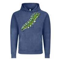 Vintage Denim Papilio Machaon Caterpillar Vintage Hoodie - LillyAllenDesigns